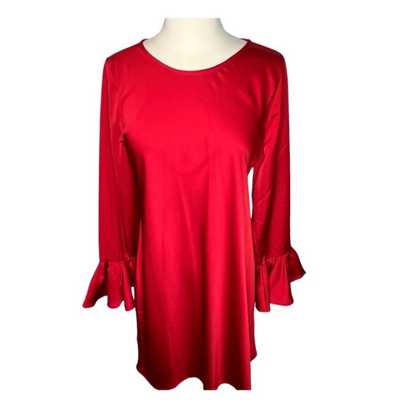 J.Crew Womens $138 Winter Garden Dress Ruby Red Size 6 BN152 - Picture 2 of 8